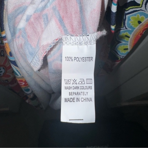 Clear De Vague Mandala Print short sleeved maxi dress with pockets size 2X - Picture 4 of 9